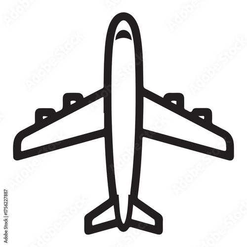 Airplane Icon – Minimal Flight Symbol