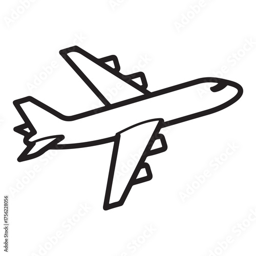 Airplane Icon – Minimal Flight Symbol