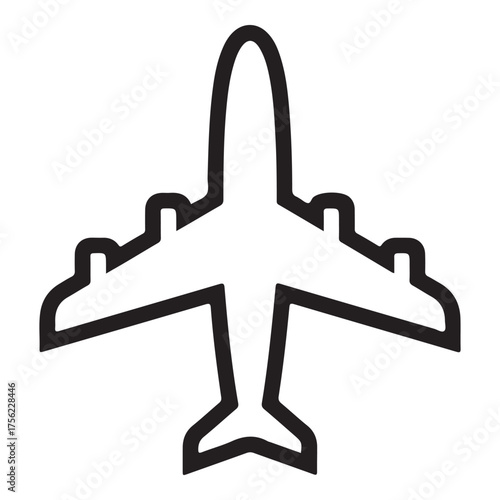 Airplane Icon – Minimal Flight Symbol