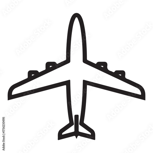 Airplane Icon – Minimal Flight Symbol
