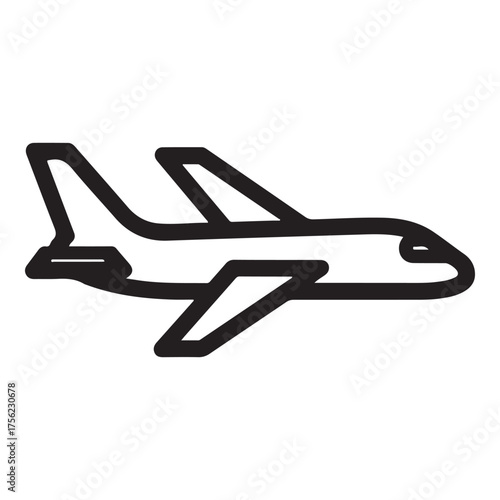 Airplane Icon – Minimal Flight Symbol