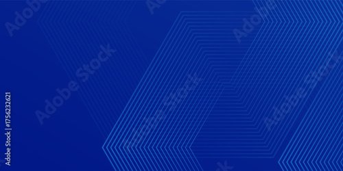 Abstract Hexagon Blue Tech Finance Fintech Background effect Abstract  modern geometric finance simple art