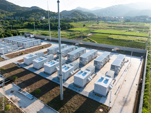 Wallpaper Mural Overlooking the energy storage power station Torontodigital.ca