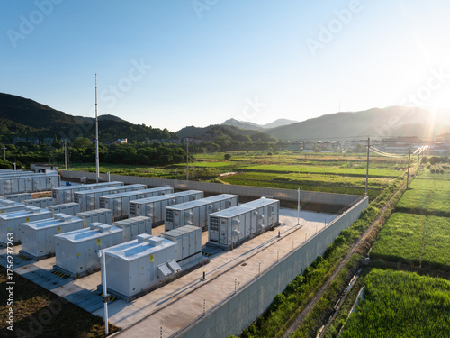 Foto Overlooking the energy storage power station