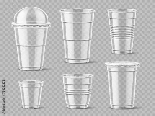 Realistic Plastic Cups