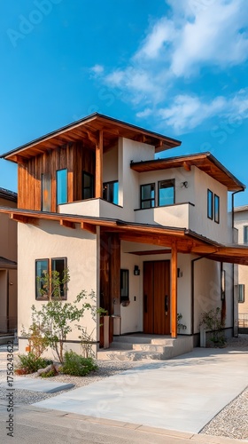 modern house in the city