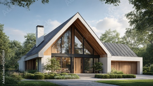 wooden house in the woods