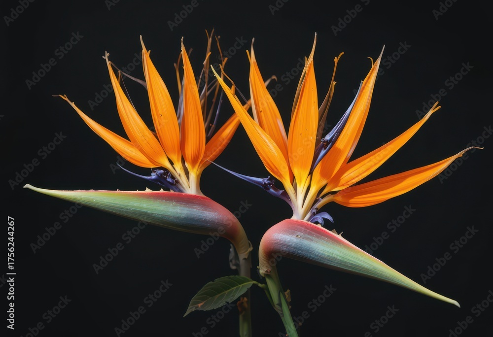 Obraz premium Close up Bird of Paradise Flowers