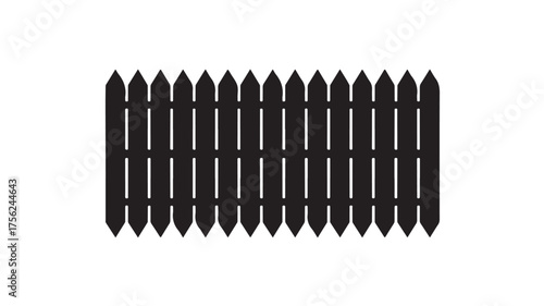 Dark geometric fence pattern with sharp pointed spikes creating a strong modern architectural design element for security or boundary applications