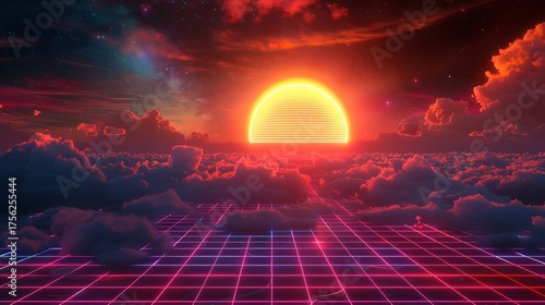 sunset in the clouds