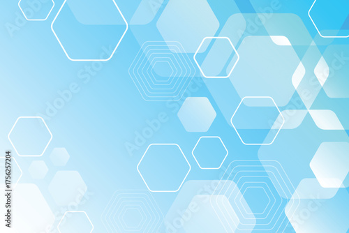 Abstract hexagonal gradient background with vibrant colors