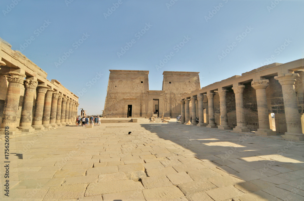 Obraz premium Phylae Island with Philae temple complex Asuan, Egypt