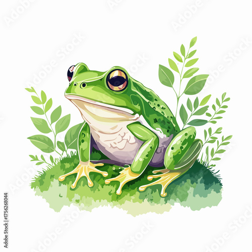 Frosch auf Moos