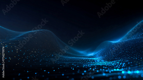 Professional dark-themed background featuring glowing lines and abstract digital background