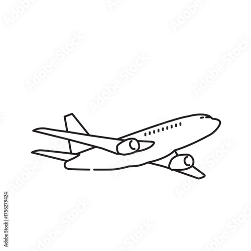 Wallpaper Mural Plane icon design template Torontodigital.ca