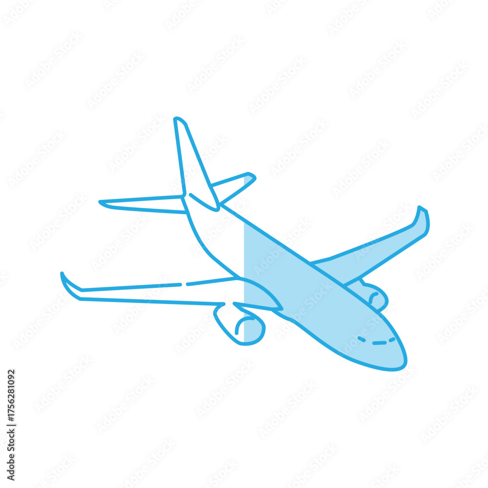 Naklejka premium Plane icon design template