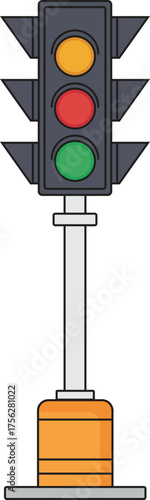 traffic light vector illustration