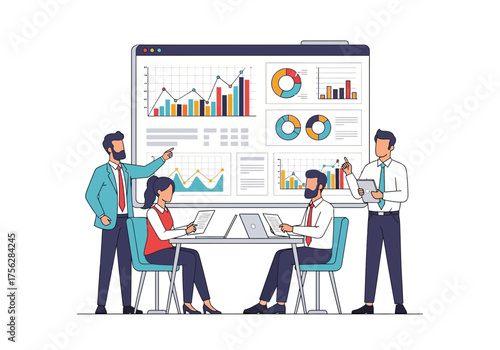 Decorative ornamental geometric elements isolated design resource