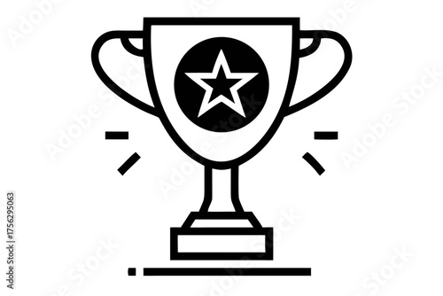 Trophy icon, a symbol of victory and success
