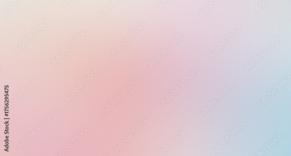 Fototapeta premium Soft Grainy Pastel Pink Blue Gradient