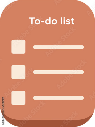 Task list productivity checklist goal setting organizer simple graphic vector