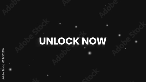 Unlock Now Clean Elegant Text Reveal Animation 4K – Access and Activation Promo Video