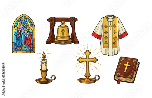 Christian liturgical symbols for worship and ceremony design