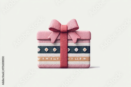 Flat design shopping gift card icon — digital payment, voucher, and online store concept