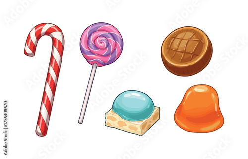 Sweet treats collection for confectionery design and branding