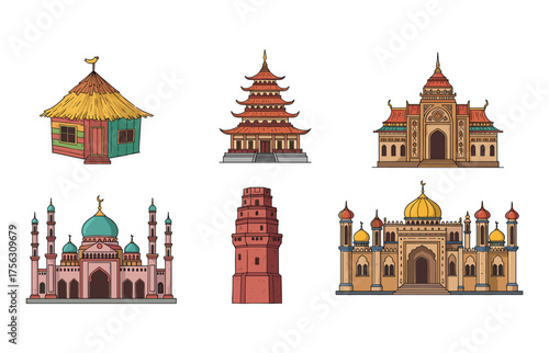 Global architectural icons for cultural heritage and design projects