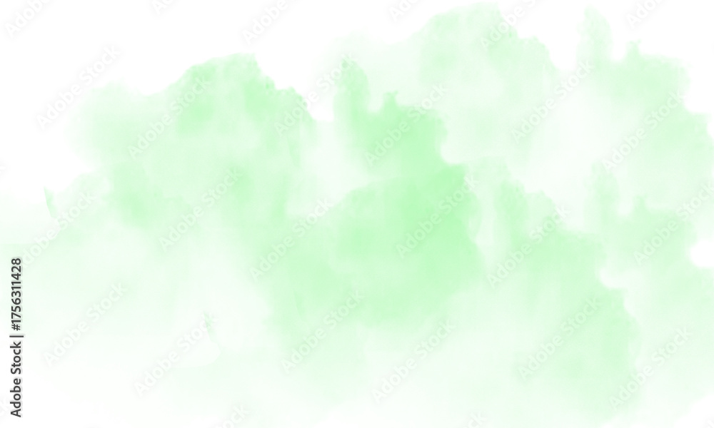 Obraz premium Ethereal green smoke wisps swirling mysteriously abstract atmospheric cloud formations