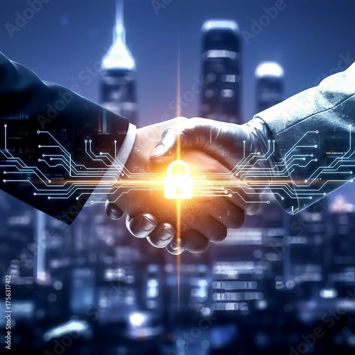 Secure Digital Partnership: Cybersecurity Handshake in a Global City.