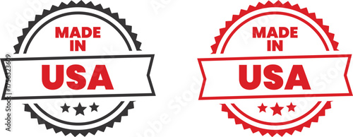 Made in USA Seal Set | Patriotic Product Label for American Business,  USA Manufacturing stamp, made in stamp
