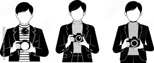silhouette of a businessman standing and smiling for a studio photo