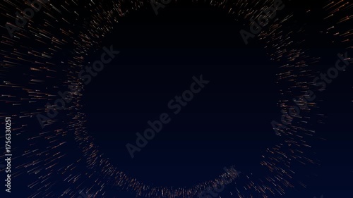 Abstract Particle Ring Futuristic Energy and Digital Transformation