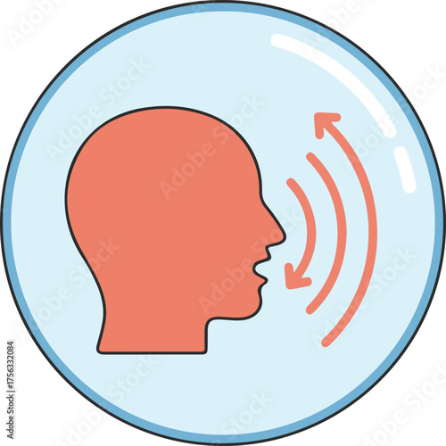 echo chamber and filter bubble communication symbol vector