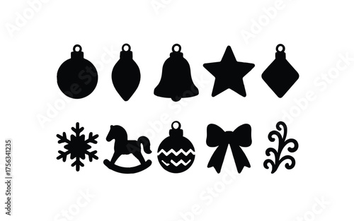 Ornaments icons vector graphic design.
