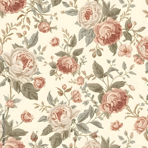 Floral gift wrapping paper 6