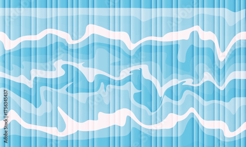 Wallpaper Mural Abstract blue vector illustration background with a digital geometric heartbeat line forming a heart and a graph chart for medical or technology design Torontodigital.ca