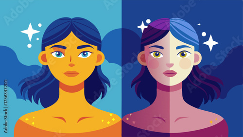 Before and After Two panels featuring a womans face before and after the peel with the before showing dull skin and the after glowing and rejuvenated skin.