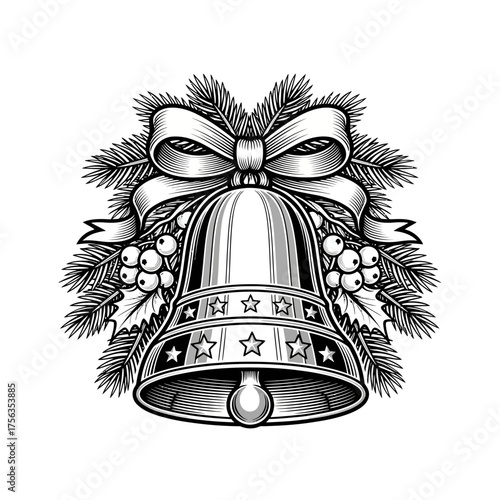 christmas bell with bells