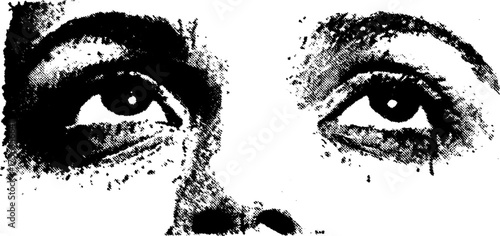 Artistic black and white high contrast splattered ink design for posters and tattoos