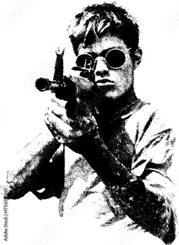 Grunge punk aesthetic: high contrast spray paint art with attitude