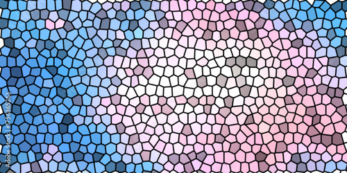 Colorful, seamless geometric pattern of blue and green squares and dots creating an abstract texture and bright vector illustration for a modern wallpaper design