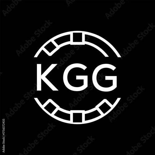 Clean Line Art Monogram Emblem for Brands, KGG Later Logo, Unique Letter  Logo with Circular Motif, 

KGG logo, minimalist, KGG modern, circle, KGG monogram, letter KGG mark, KGG  geometric, KGG abstr