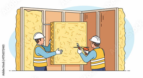 Insulating Walls With Mineral Wool For Energy Efficiency In Buildings