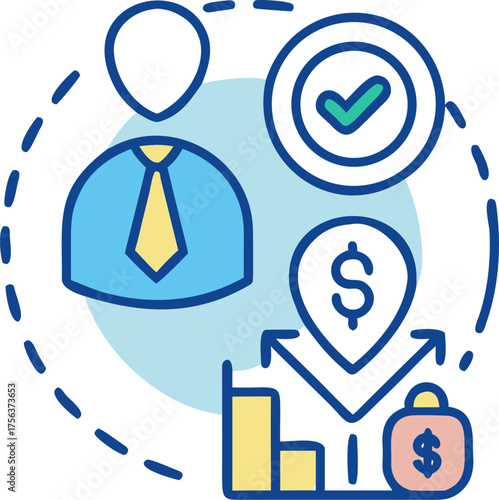 Integrity in business icon