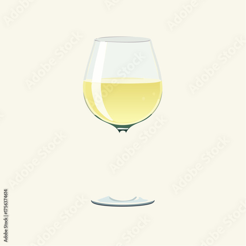 Ein Glas Weißwein