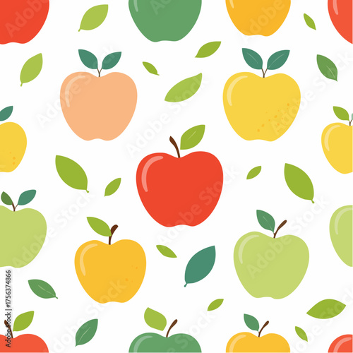 Hintergrund bunte Äpfel