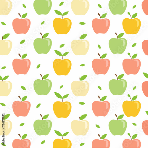 Hintergrund bunte Äpfel